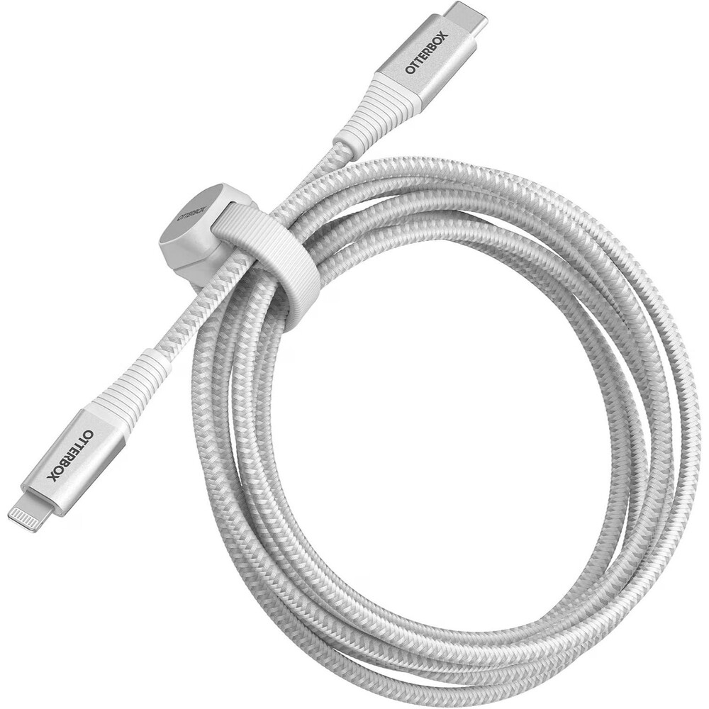 OtterBox MFi‑Certified Lightning to USB‑C Fast Charge Cable Durable 6.6' White